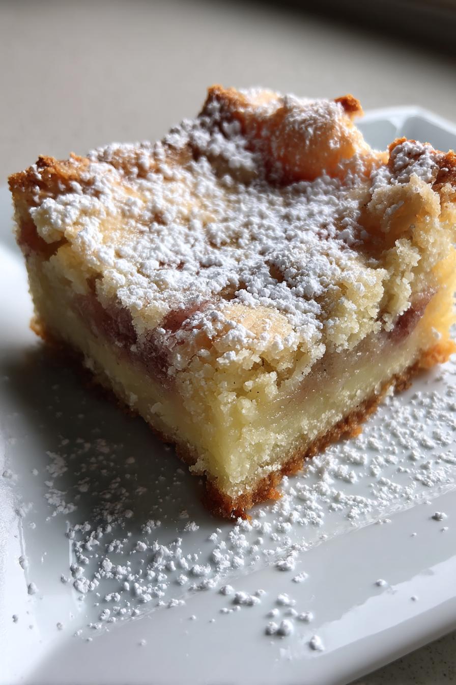 Rhubarb Dream Bars - detail 1