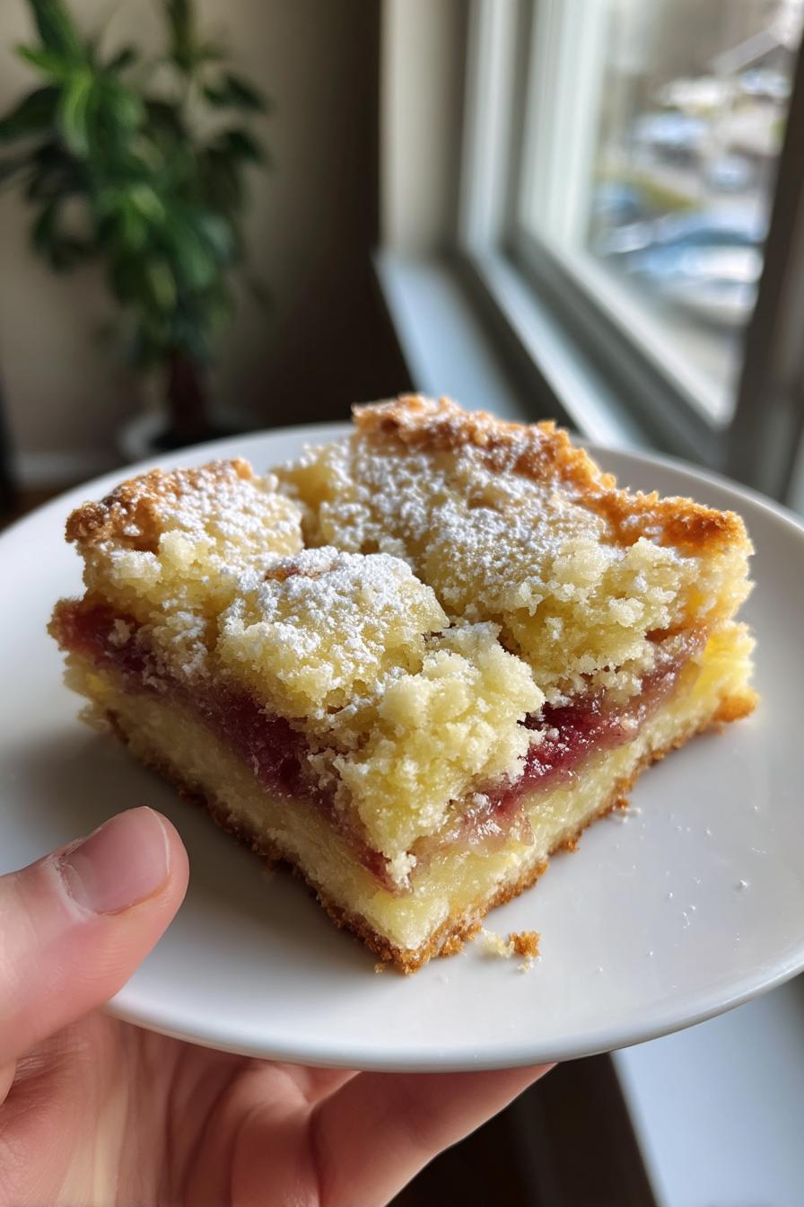 Rhubarb Dream Bars - detail 2