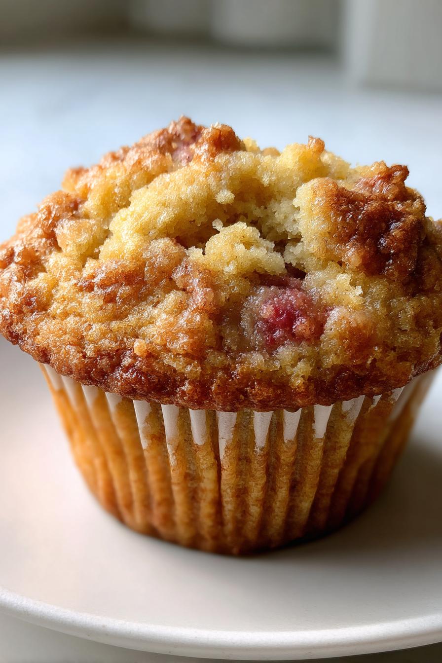 Rhubarb Muffins - detail 3