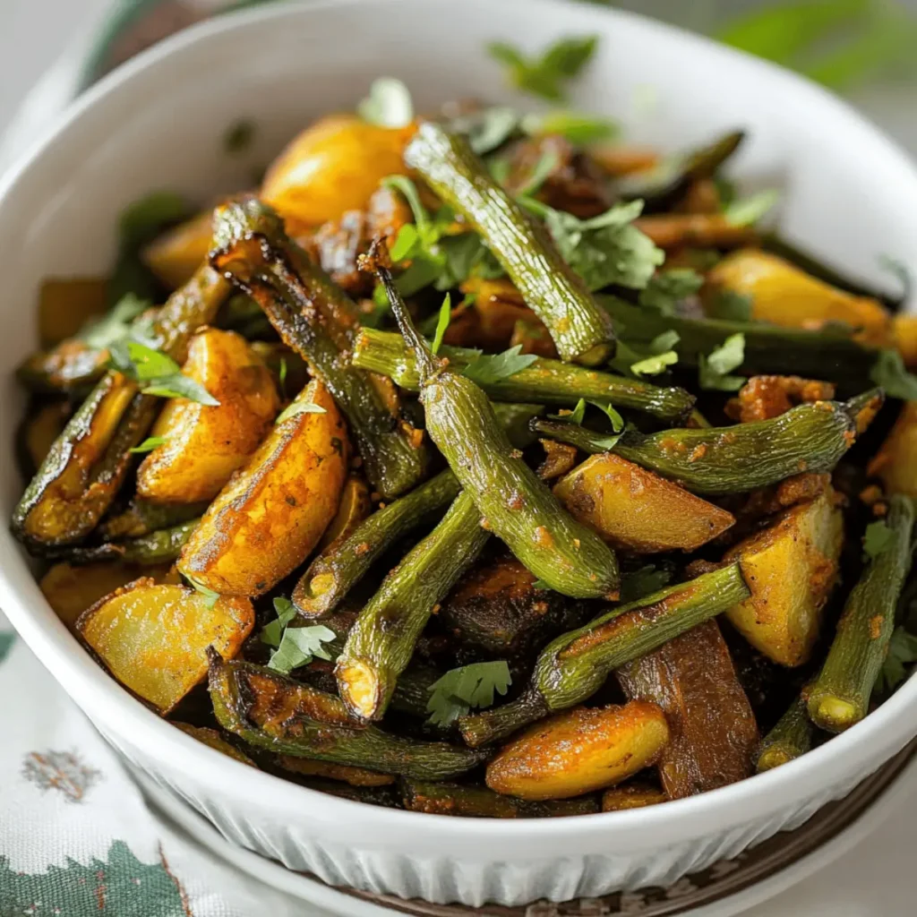 Bhindi Aloo | Potato Okra Fry
