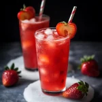 Refreshing Vanilla Strawberry Iced Tea - Use Your Noodles