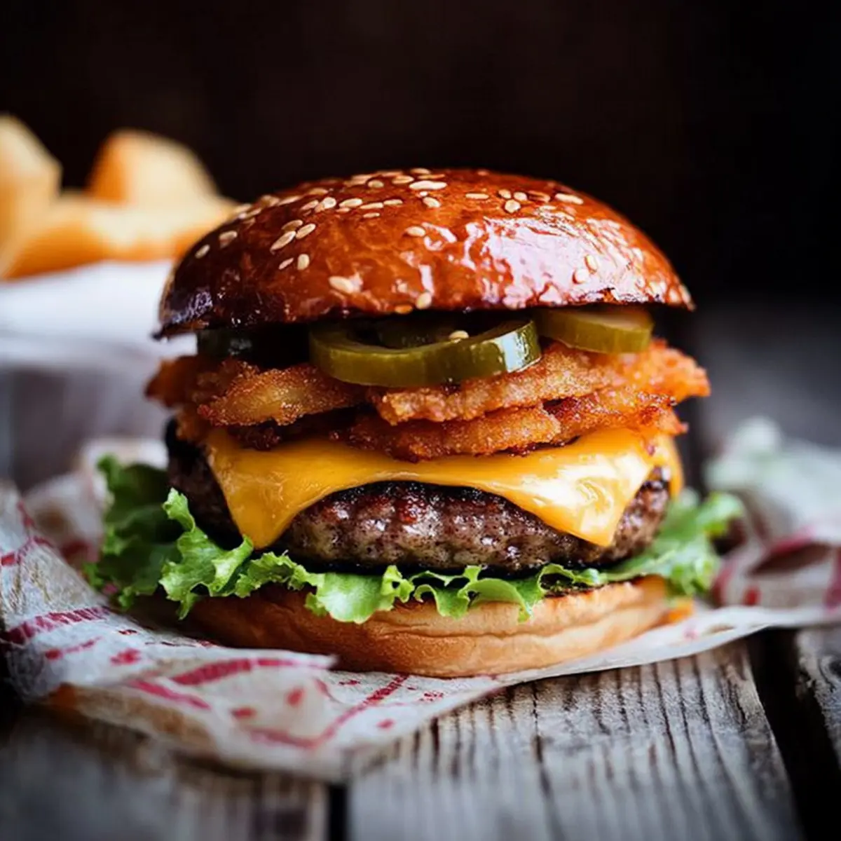 Hash brown cheeseburgers with pickled jalapeños