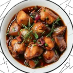 Chicken Adobo Is A Filipino Food, Food, Chicken, Plate PNG Transparent Image and Clipart for Free Download